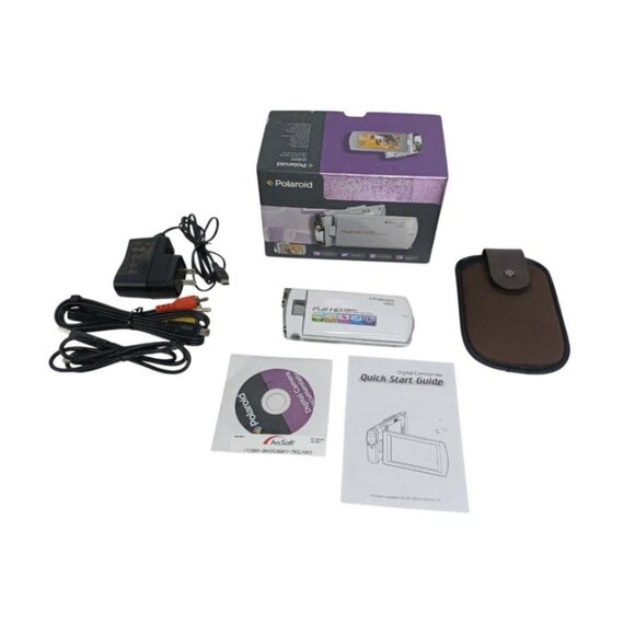 Polaroid iD1440 Full HD 1080p Camcorder White Box And All Accessories - Picture 1 of 10